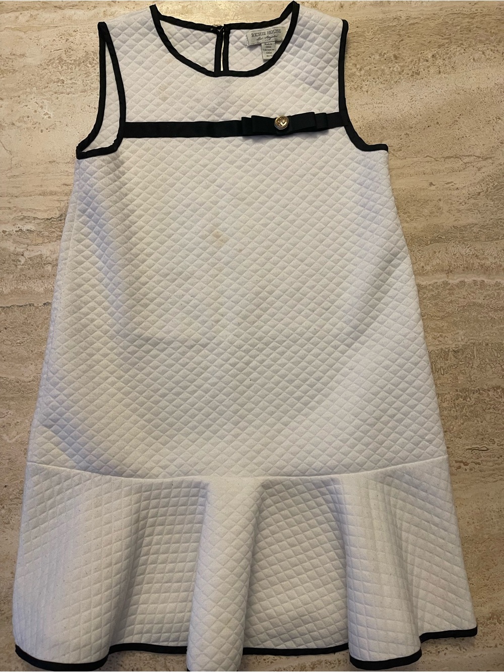 Richie House Girls Party Dress  Size White 10/11
